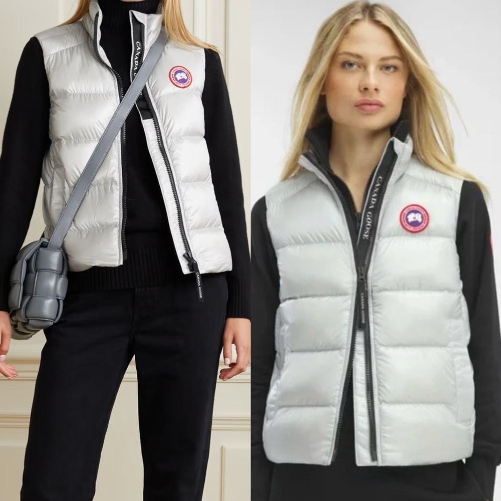 💯 Authentic Canada Goose cypress down vest size small in silverbirch